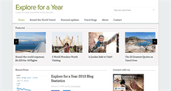 Desktop Screenshot of exploreforayear.com