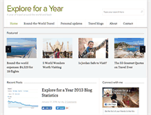 Tablet Screenshot of exploreforayear.com